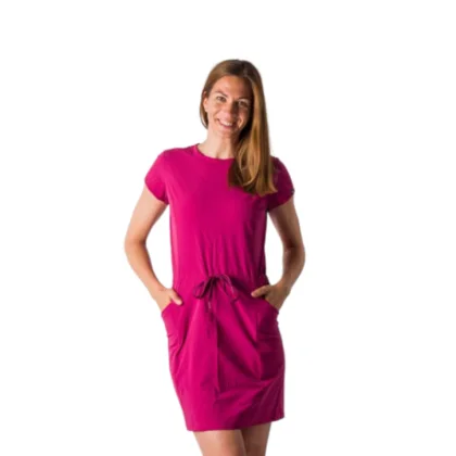 Dámske šaty NORTHFINDER BRAYLEE -SA-4550OR-510-cherry