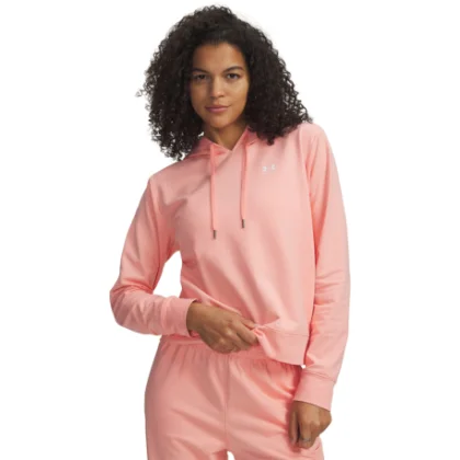 Dámska mikina s kapucňou UNDER ARMOUR Sport Terry Hoodie-PNK