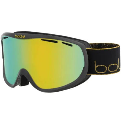 Dámske lyžiarske okuliare BOLLE SIERRA Black & Gold Shiny - Sunshine Cat 3
