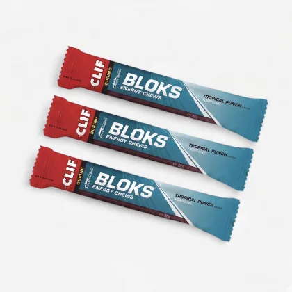 CLIF Energetické žuvačky Tropical Punch 3 × 60 g bez