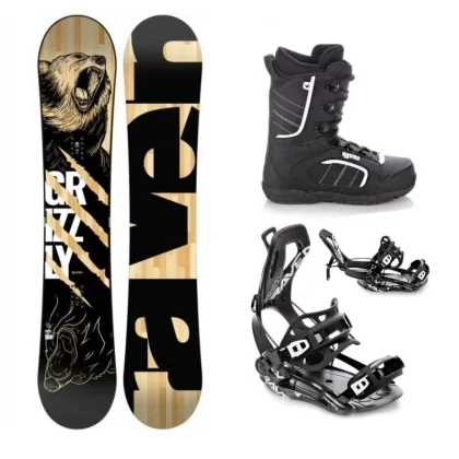 Raven Grizzly snowboard + Raven Fastec FT360 black vázání + Raven Target obuv