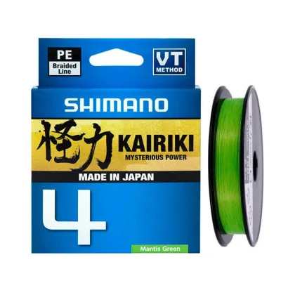 SHIMANO Line Kairiki 4 Green priemer 0,10 mm, nosnosť 6,8 kg
