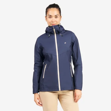 DECATHLON Dámska bunda na jachting 100 nepremokavá vetruvzdorná biela XL