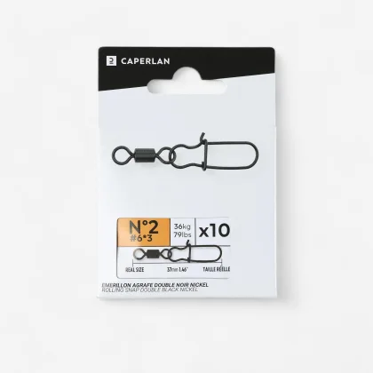 CAPERLAN Karabínka s obrtlíkom double black nickel 5