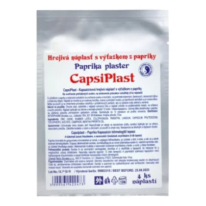 Capsiplast - Hrejivá Náplasť s Výťažkom z Papriky 1x4 ks