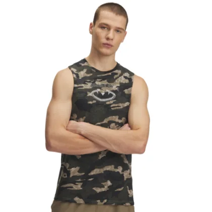 Pánské tílko UNDER ARMOUR PROJECT ROCK Camo Tank-BRN