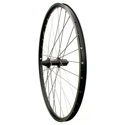 Max1 zapletené kolo 26" V-brake zadní 8-11sp. černé/stříbrné