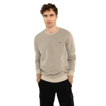 Férfi kapucnis pulóver VOLCANO B-LORENC-101M-CREAM MEL