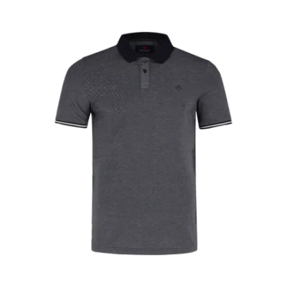 Pánske polo tričko s krátkym rukávom VOLCANO ROSH-600-NAVY