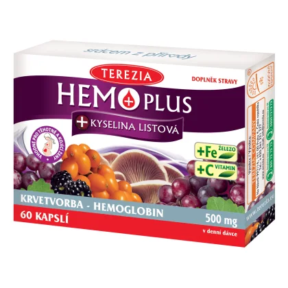 Terezia Company Hemo Plus + kyselina listová 60 kapsúl