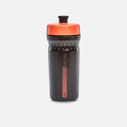 BTWIN Detská fľaša 500 380 ml čierno-oranžová bez