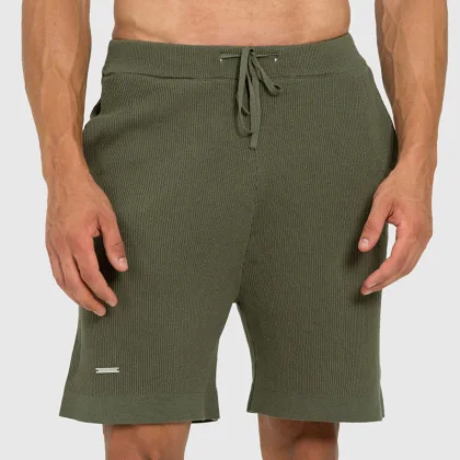 Pánske pletené kraťasy Iron Aesthetics Vibe, zelené