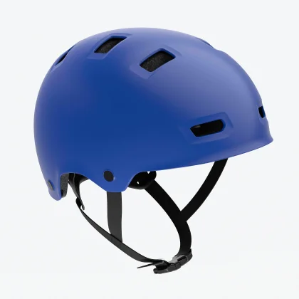 BTWIN Detská cyklistická prilba Move 500 47-59 cm modrá S (52-55 cm)