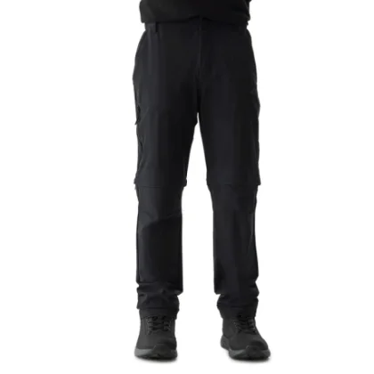 Chlapčenské turistické nohavice 4F JUNIOR TROUSERS FNK-4FJWSS24TFTRM495-21S-BLACK