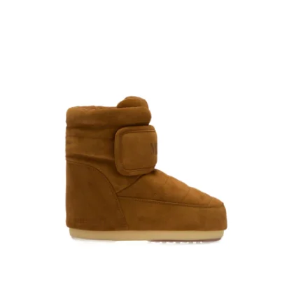 Členkové zimné topánky MOON BOOT MB ICON STRAP SUEDE, M008 COGNAC
