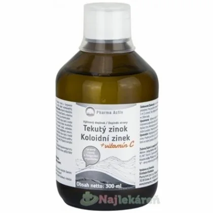 Natural Pharm Tekutý zinok Zn + Vitamín C 300 ml