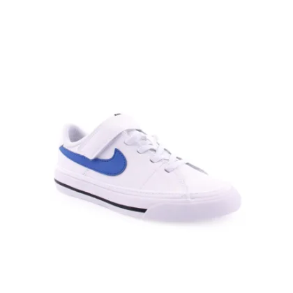 Chlapčenská vychádzková obuv NIKE Court Legacy white black game royal