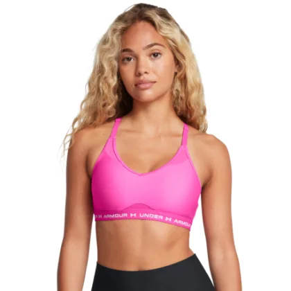 Dámska tréningová športová podprsenka UNDER ARMOUR UA Crossback Low Bra-PNK