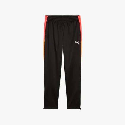 PUMA PUMA IndividualLIGA 25 detské futbalové tepláky čierno-oranžové 11-12 r (152 cm)