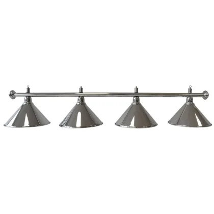 Biliardová lampa Dybior Elegance strieborná 180cm 4 tienidlá