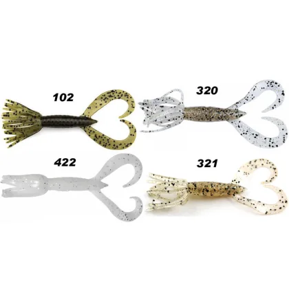 KEITECH Little Spider 3,5 inch/ 8,89cm, bal. 5ks 320 - Silver Shad