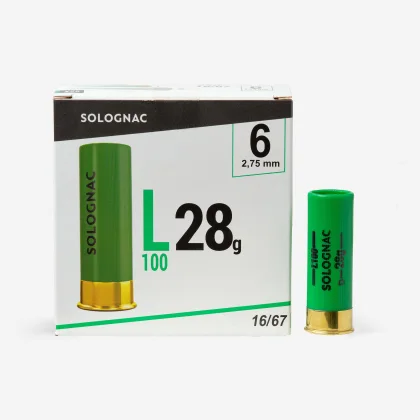 SOLOGNAC Náboj L100 28 g kaliber 16/67 broky č. 6 x 25 ks N° 6