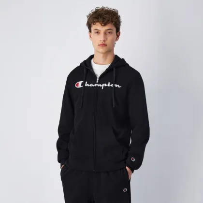 Champion Mikina Full Zip Black SS