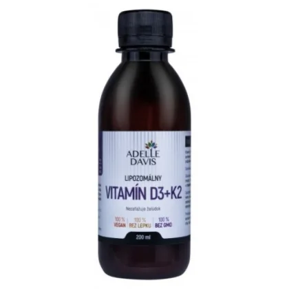 ADELLE DAVIS Lipozomálny vitamín D3 + K2 200 ml