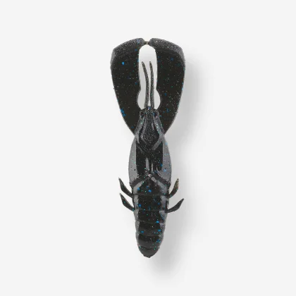 CAPERLAN Mäkká umelá nástraha s atraktantom Yubari PCRW 3,5" Black and Blue Punching Craw 9 cm - 3,5"