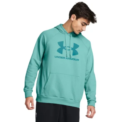 Pánska zateplená mikina s kapucňou UNDER ARMOUR UA Rival Fleece Logo HD-GRN