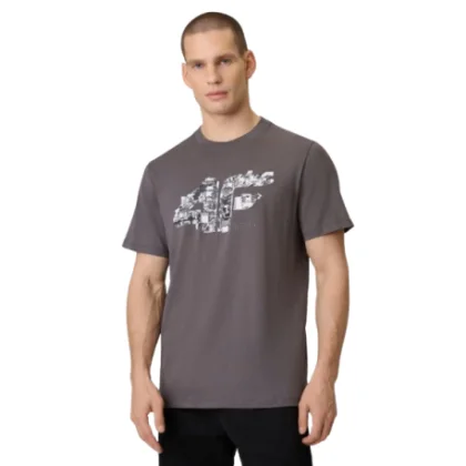 Férfi rövid ujjú póló 4F TSHIRT M2659-24S-MIDDLE GREY