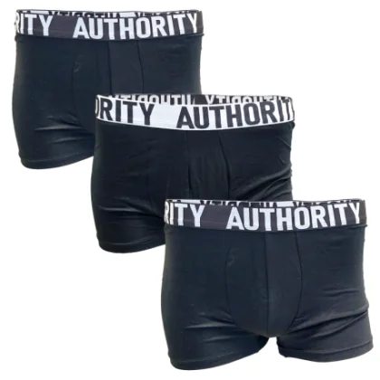 Pánské boxerky AUTHORITY B - BAPE 3PCK BLK
