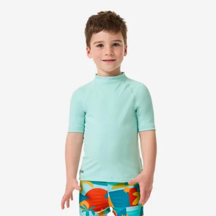 DECATHLON Detské tričko s UV ochranou svetlomodré 3-4 r (96-102 cm)