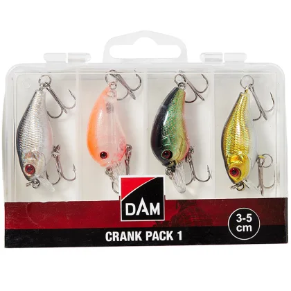 = 4x vobler DAM Crank Pack Inc. Box 3-5 cm