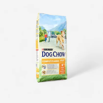 DOG CHOW Suché krmivo pre psy Dog Chow Complet/Classic s kuracím mäsom 14 kg 15 kg