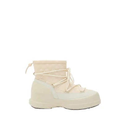 Nízke zimné topánky MOON BOOT MB MEZZALUNA QUILTED MID WP-L002 CREAM