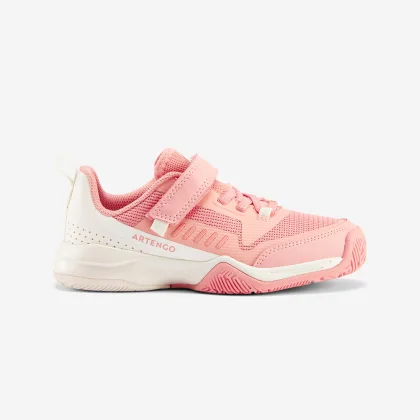 ARTENGO Detská obuv na tenis TS500 suchý zips ružová 30