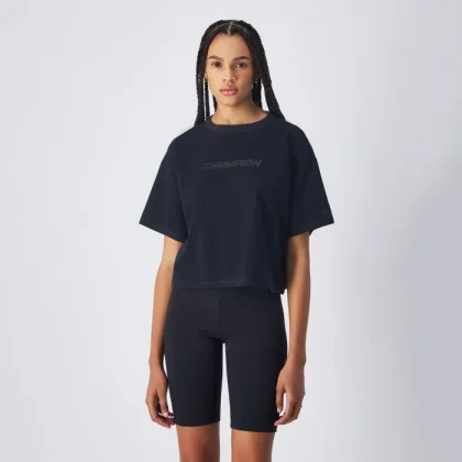 Champion Dámske tričko Cropped Black XSXS