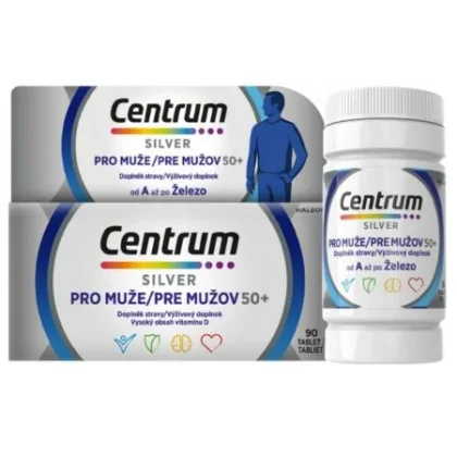 CENTRUM Silver pre mužov 50+ multivitamín 90 tabliet