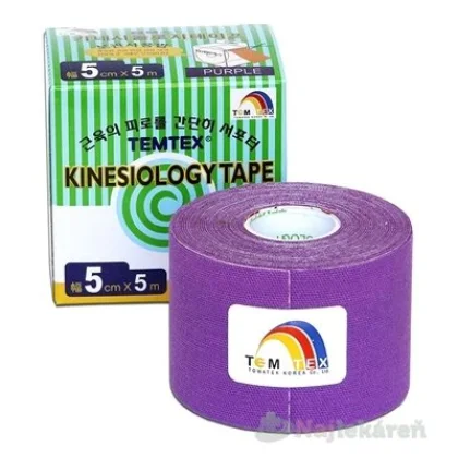 TEMTEX Kinesology tape tejpovacia páska 5 cm x 5 m červená 1 ks