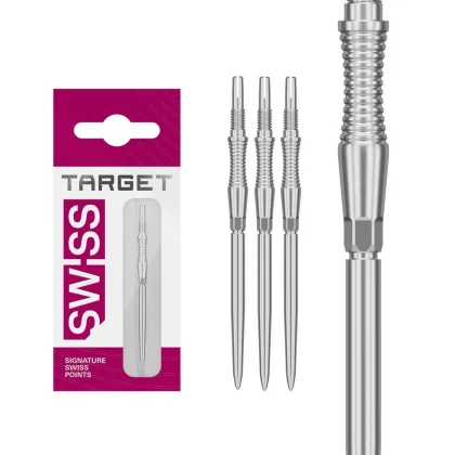 Hroty na šípky Target Swiss Storm RST strieborné 42mm 3ks