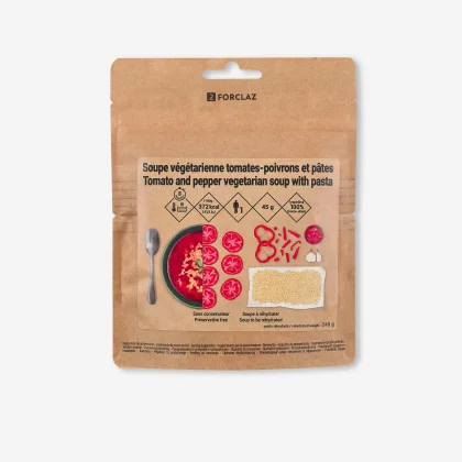 FORCLAZ Lyofilizovaná polievka paradajky, paprika, cestoviny 45 g bez