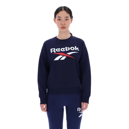 REEBOK Reebok dámska fleecová mikina tmavomodrá S
