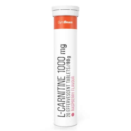 GymBeam L-Karnitín 1000 mg šumivý 20 tab. malina
