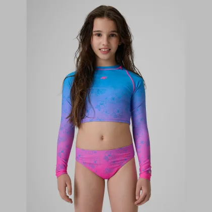 Dievčenské dvojdielne plavky s ochranou UPF50+ - multicolor