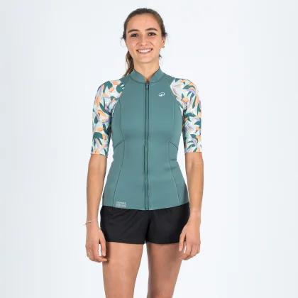 DECATHLON Dámsky anti-UV neoprénový top Yulex100 Awake farebný XL