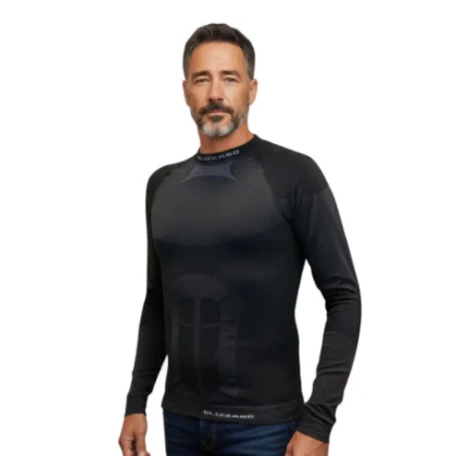 Pánske termo tričko s dlhým rukávom BLIZZARD Essential mens long sleeve, anthracite