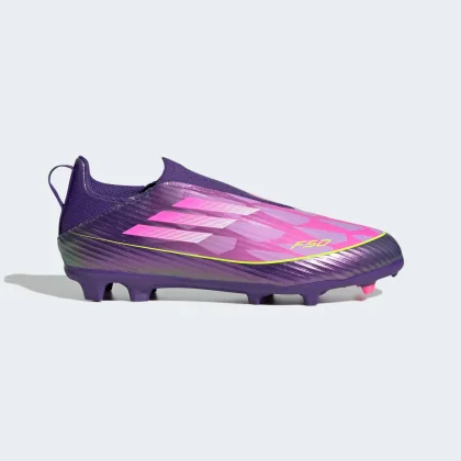 ADIDAS ADIDAS F50 YAMAL League detské kopačky bez šnúrok fialovo-ružové 37