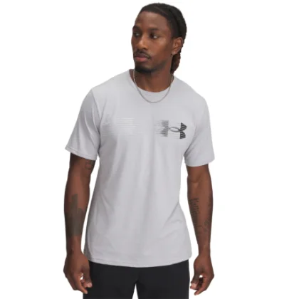 Pánske tričko s krátkym rukávom UNDER ARMOUR UA M LC FLY IN LOGO SS-GRY