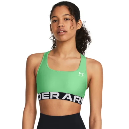Dámska tréningová športová podprsenka UNDER ARMOUR UA HG Authentics Mid Branded-GRN 350